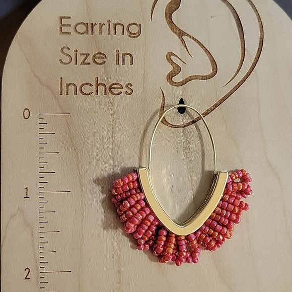 MARA PEARLESCENT BEAD DROP EARRINGS - Picture 6 of 7